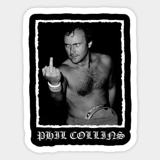 Retro Phil Collins Sticker